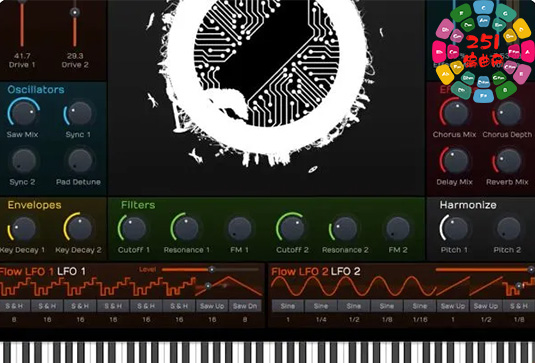 虚拟采样合成器 Tracktion Software BioTek 2 v2.3.9 R2R Win-251编曲网