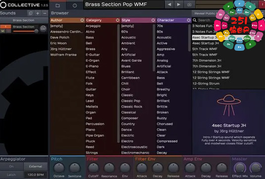 采样合成器 Tracktion Software Collective v1.3.7 + Factory Content R2R Win-251编曲网