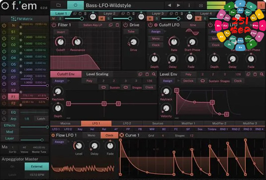 调频合成器 Tracktion Software F-em v1.2.8 R2R Win-251编曲网