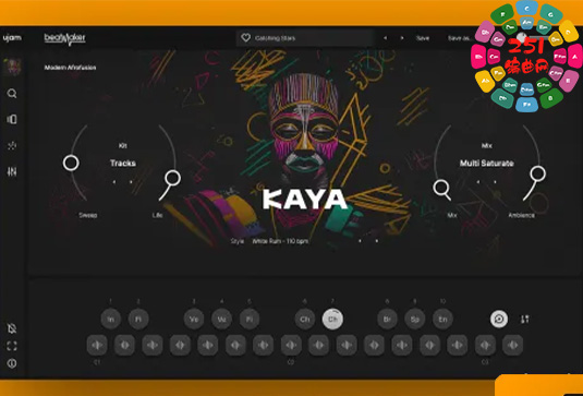 虚拟电子鼓机音源 UJAM Beatmaker Kaya v3.0.1 R2R Win-251编曲网