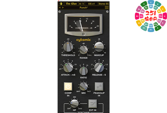模拟总线压缩器 Cytomic The Glue v1.8.1 R2R Win-251编曲网