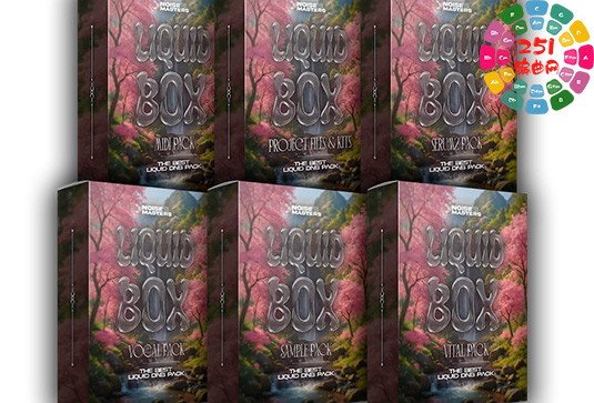 鼓 贝斯素材包 Noise Masters Liquid Box Drum & Bass Pack WAV MiDi FLP Serum Vital Presets-ARCADiA-251编曲网