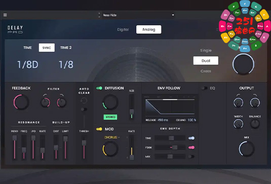 延迟效果插件 AIR Music Technology AIR Delay Pro v1.0.0 R2R Win-251编曲网