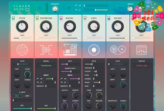 低保真多重效果插件 AIR Music Technology AIR Flavor Pro v1.2.0.8 Mac Xdb-251编曲网