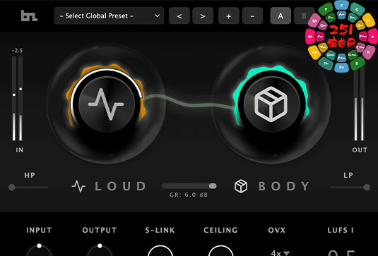 母带响度插件 BeatSkillz LoudyBody v1.0.7 Win-251编曲网