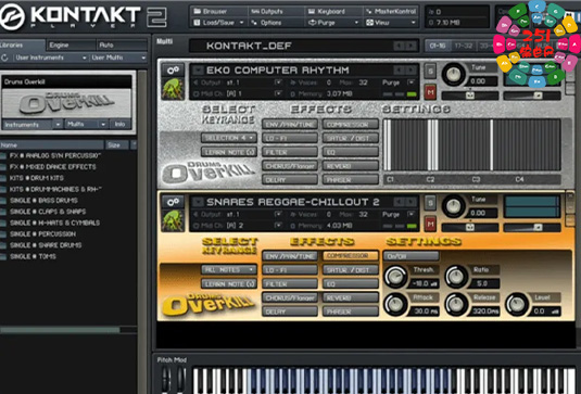 杀手电子鼓音源 Best Service Drums Overkill-251编曲网