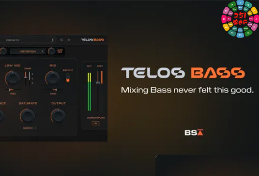 贝斯混音效果器 Black Salt Audio Telos Bass v0.2.15 SEnki Win-251编曲网