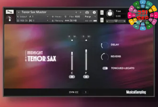次中音萨克斯音源 Musical Sampling Midnight Tenor Sax-251编曲网