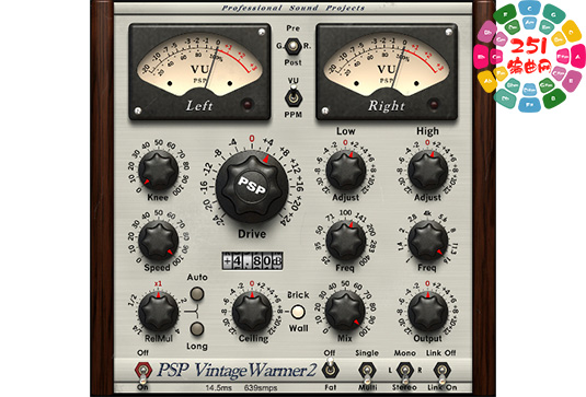 高级模拟压缩 限制器插件 PSPaudioware PSP VintageWarmer2 v2.10.6 R2R Win-251编曲网