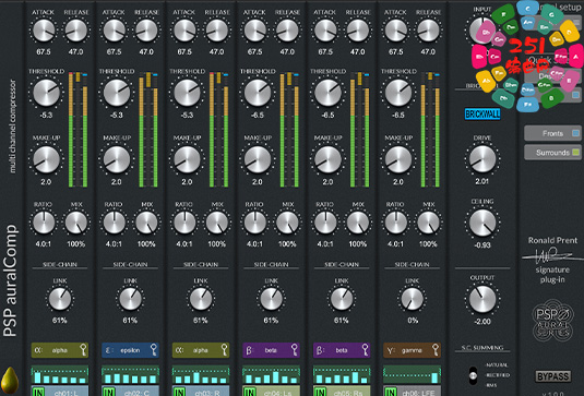 多通道压缩器和限制器 PSPaudioware PSP auralComp v1.0.3 Win-251编曲网