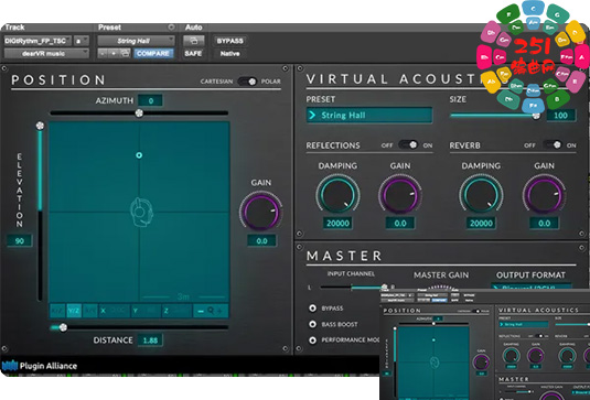 3D音频混音插件 Plugin Alliance Dear Reality dearVR music v1.4.1-251编曲网