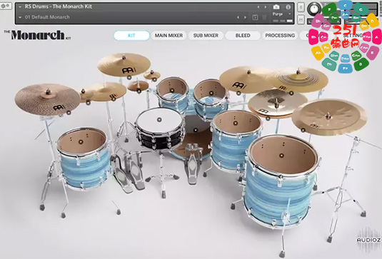 鼓组采样包 RS Drums The Monarch Kit TCI 适用于 Slate Trigger 2-251编曲网