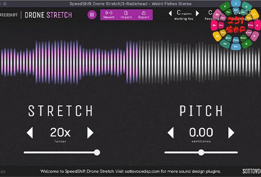 创意音频插件 SottovoceDSP SpeedShift Drone Stretch v2.0.1 MOCHA Win-251编曲网