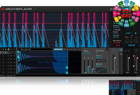 鼓声替换处理器 UVI Drum Replacer v1.3.2 R2R Win-251编曲网