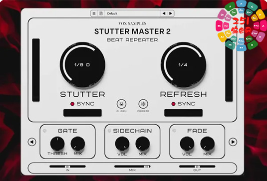 卡顿与故障效果器 Vox Samples Stutter Master 2 Beat Repeater v2.3.5 Mocha Win-251编曲网