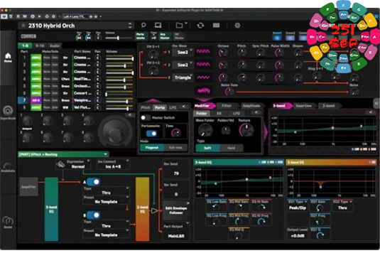 扩展软合成器插件 Yamaha Expanded Softsynth Plugin for MONTAGE M v3.0.1 VR-251编曲网