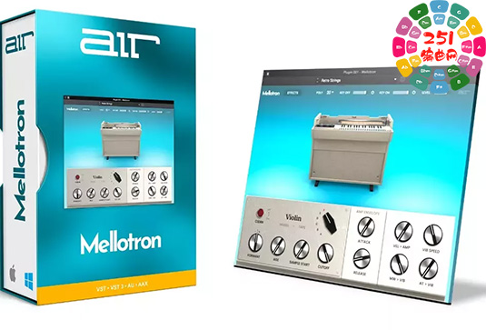 传奇磁带采样键盘机 AIR Music Technology Mellotron v1.2.1.14-251编曲网