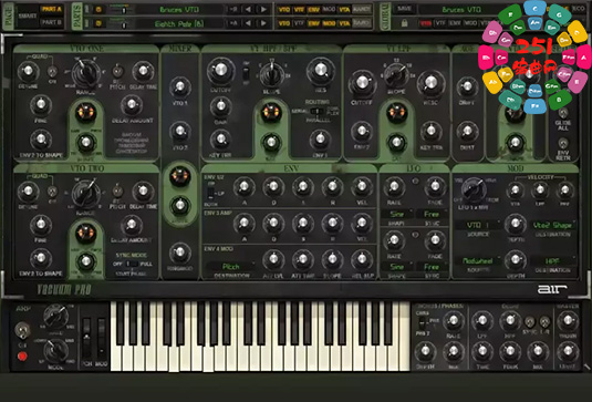 复音模拟合成器 AIR Music Technology Vacuum Pro v1.2.0-251编曲网