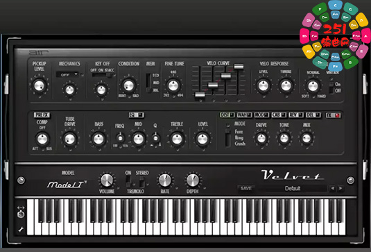 虚拟电子钢琴插件 AIR Music Technology Velvet v2.2.0-251编曲网