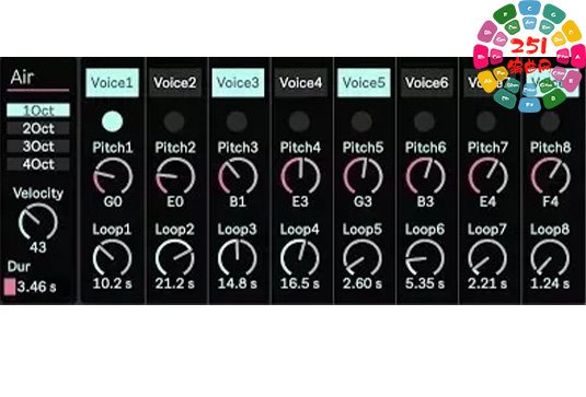 环境生成音序器 Akihiko Matsumoto Ableton Air v4.3 [Max for Live]-251编曲网