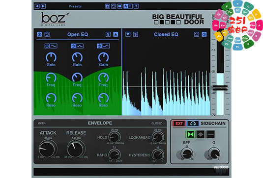 动态处理器 Boz Digital Labs Big Beautiful Door v1.0.5 R2R-251编曲网