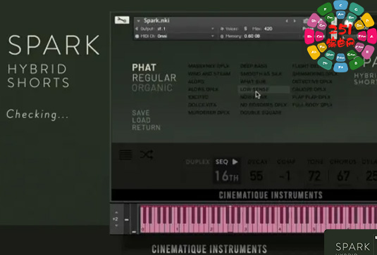 混合电子氛围音源-Cinematique Instruments Spark-251编曲网