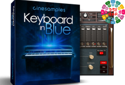 机械电钢琴音源 Cinesamples Keyboard in Blue-251编曲网