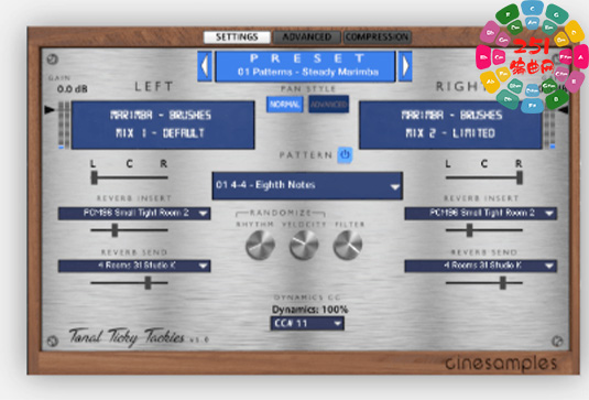半音阶打击乐器音源 Cinesamples Tonal Ticky Tackies-251编曲网