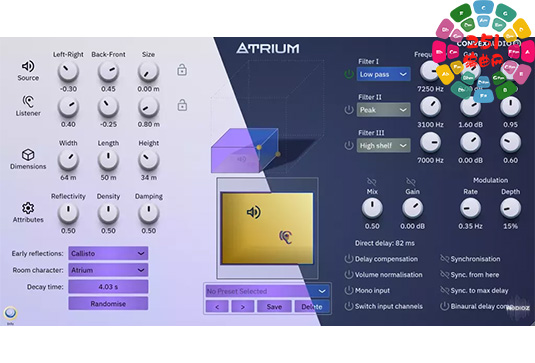 混响插件 Convex Audio Atrium v1.2.0 Win-251编曲网