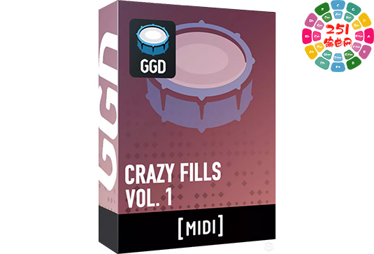 架子鼓加花MIDI文件 GetGood Drums GGD Crazy Fills Vol.1 Midi Pack-251编曲网
