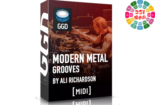 现代金属MIDI音色包 GetGood Drums Modern Metal Midi Pack-251编曲网
