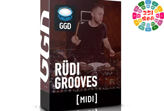 鼓手鲁迪律动MIDI文件 GetGood Drums Rudi Groove Midi Pack-251编曲网