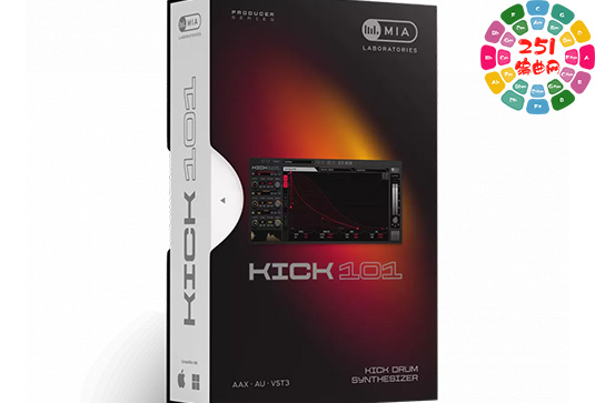 鼓合成器 MIA Laboratories Kick 101 v1.0.0 Win-251编曲网
