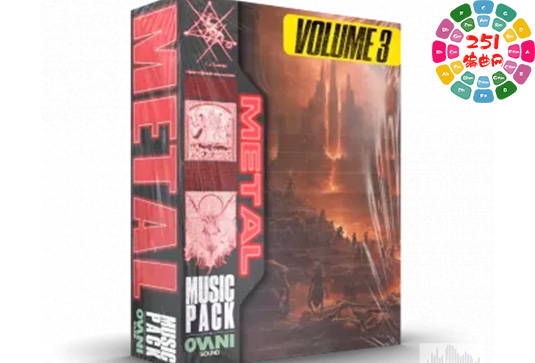 金属风格音乐素材包 Ovani Sound Metal Music Pack Vol.3 WAV-251编曲网
