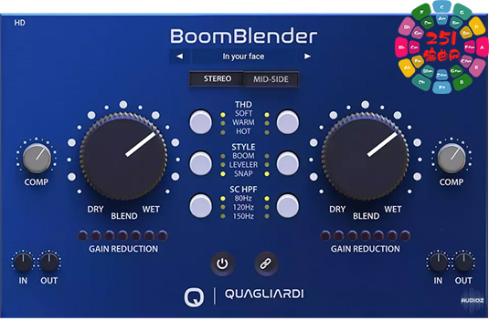 压缩器 Quagliardi Pro Audio BoomBlender Pro v1.0.2-SEnki Win-251编曲网