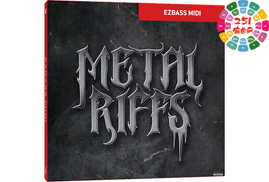EZ贝斯金属乐段MIDI素材包 Toontrack Metal Riffs EZbass MIDI-251编曲网