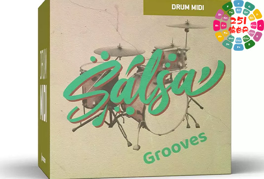 萨尔萨风格鼓MIDI素材包 Toontrack Salsa Grooves MIDI-251编曲网