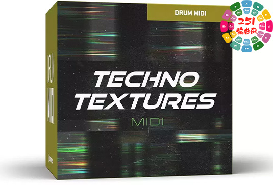 多种音乐风格鼓MIDI素材包 Toontrack Techno Textures MIDI-251编曲网