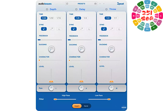 延迟插件 Audio Issues Threepeat v1.0.2-251编曲网