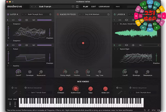 波表合成器 KORG Modwave Native v1.4.1-251编曲网