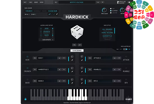 硬派底鼓 Psylus Audio HardKick v1.0.0 Win-251编曲网