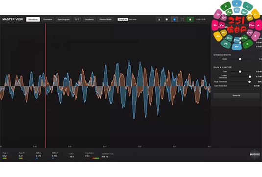 音频分析软件 TekEngine Audio Tools AudioVision Studio v1.1.0 Win-251编曲网