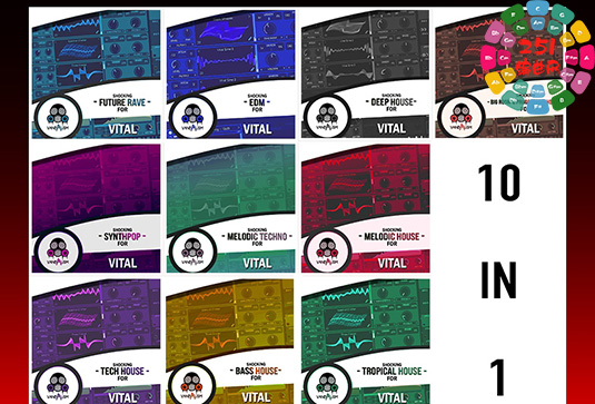 专业级 Vital 预设 Vandalism Vital Bundle Vital Presets-ARCADiA-251编曲网