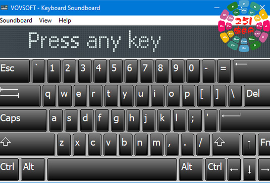 键盘声音触发器 VovSoft Keyboard Soundboard v1.6.0 Win-251编曲网