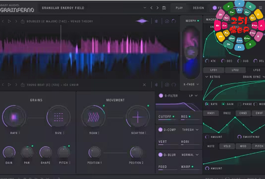粒子合成器 BABY Audio Grainferno v1.0.0-251编曲网