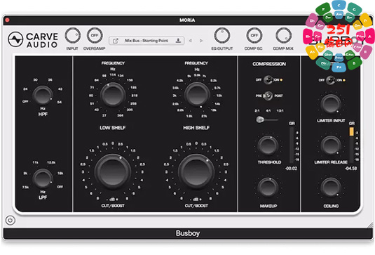 混音总线音色处理器 Carve Audio Busboy v1.0.11 U2B Mac-251编曲网