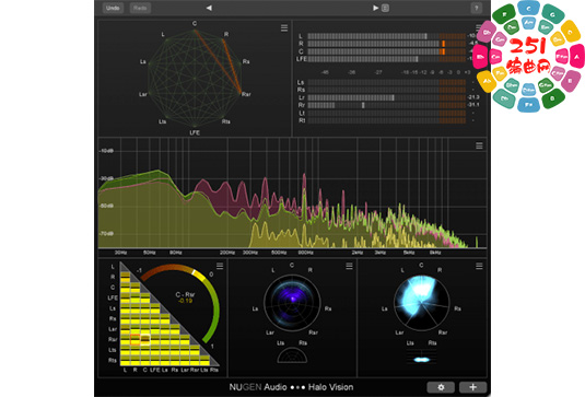 实时可视化音频分析工具 NUGEN Audio Halo Vision v1.1.2.2-251编曲网