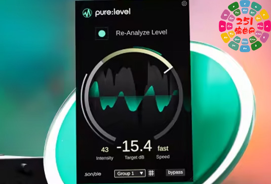 AI智能音量平衡插件 Sonible pure level v1.0.0-251编曲网