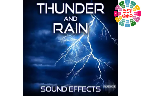 雷声与雨声音效 Sound Ideas Thunder and Rain Sound Effects-251编曲网