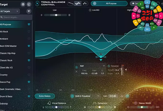 音频分析与校准插件 iZotope Tonal Balance Control Pro 3 v3.0.0-251编曲网